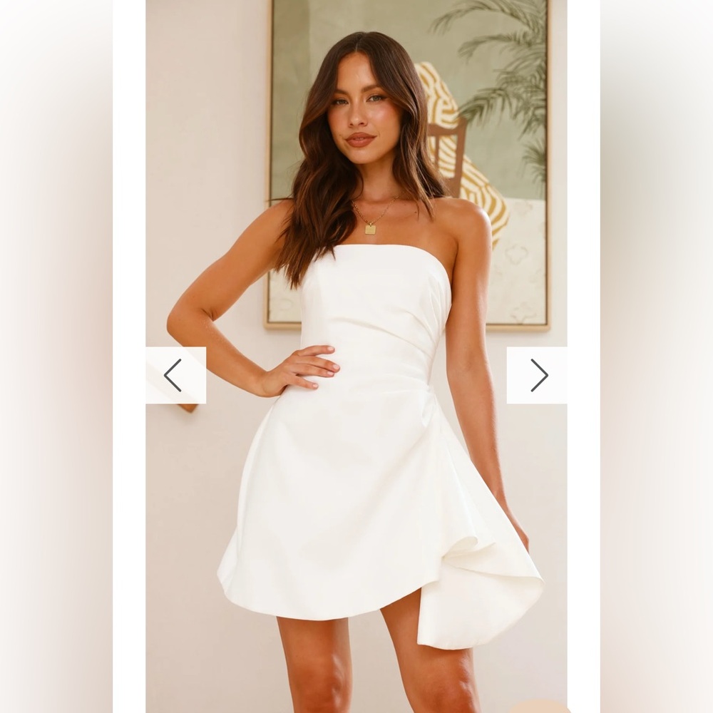 NWT Billy J Hanae Mini Dress White